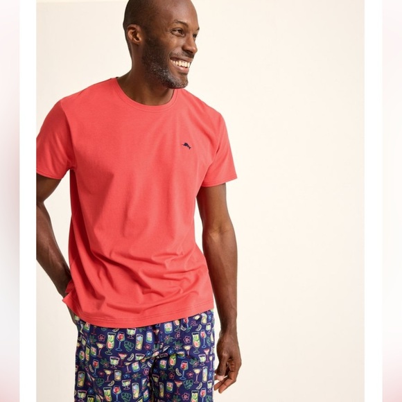 Tommy Bahama Red Short Sleeve Tee sz L - Picture 3 of 5